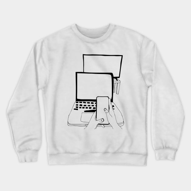 screen time Crewneck Sweatshirt by nfrenette